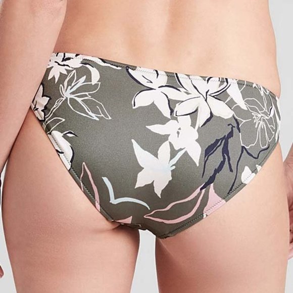 Athleta Bikini Bottoms Olive Aqualuxe Mid Rise - Picture 2 of 4